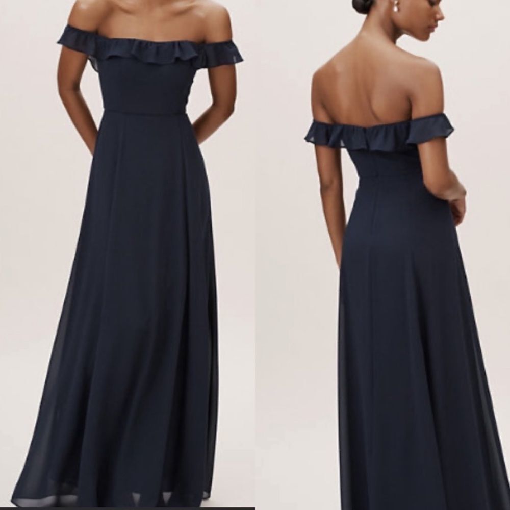 NWT BHLDN MACAU WHIPPED NAVY BLUE DRESS SIZE 0